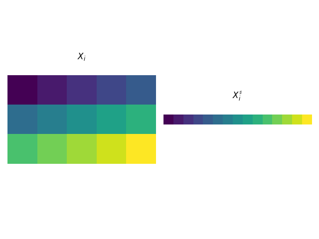 $X_i$, $X_i^\sharp$